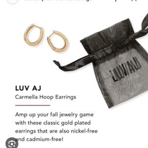 LUV AJ Carmella Gold-Plated Huggies Hoop Earrings